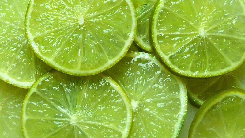 sliced lime slices