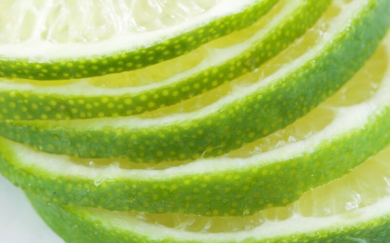 Sliced Lime Wedges