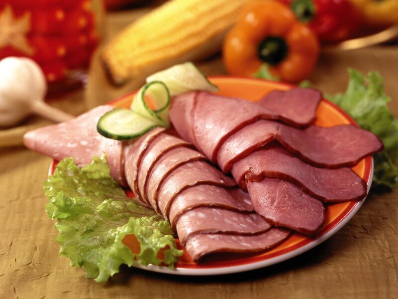 Sliced Meat on Plate