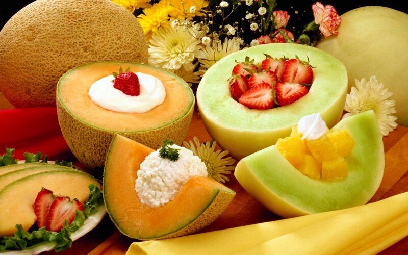 Sliced Melon Fruit