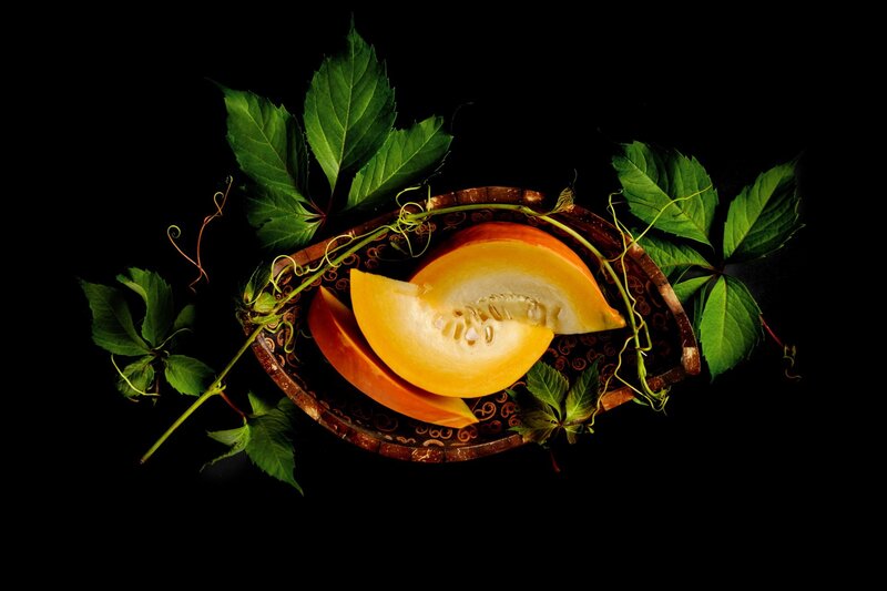 Sliced Melon in Bowl