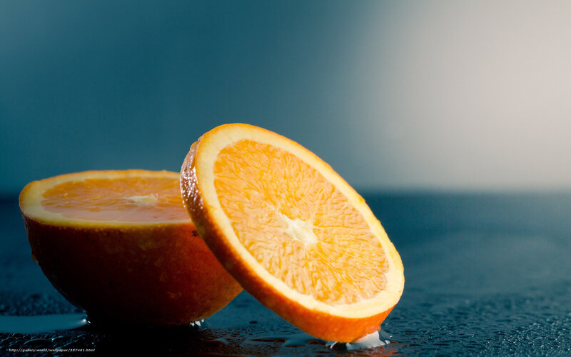 Sliced Orange Fruit — Dramatic, Photograph, Surface