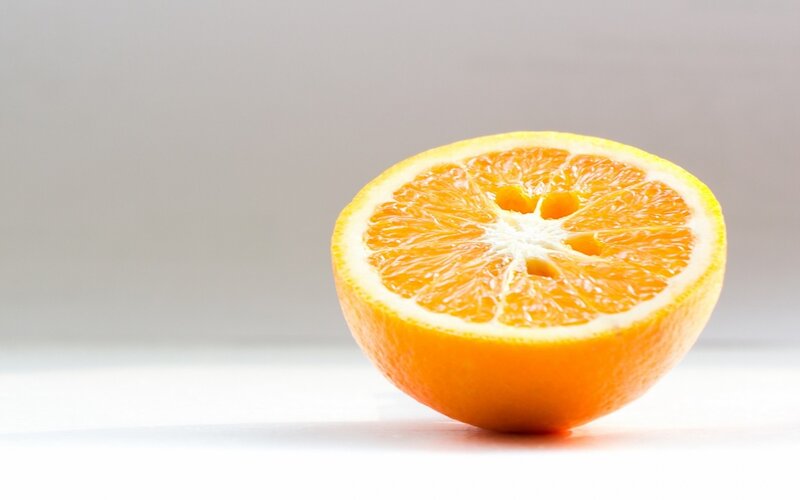 sliced orange fruit