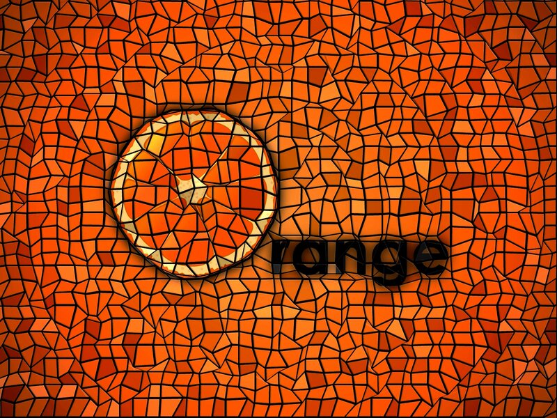 Sliced Orange Fruit — Vibrant, Digital Art