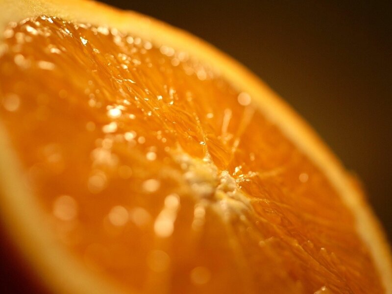 Sliced Orange Fruit — Warm