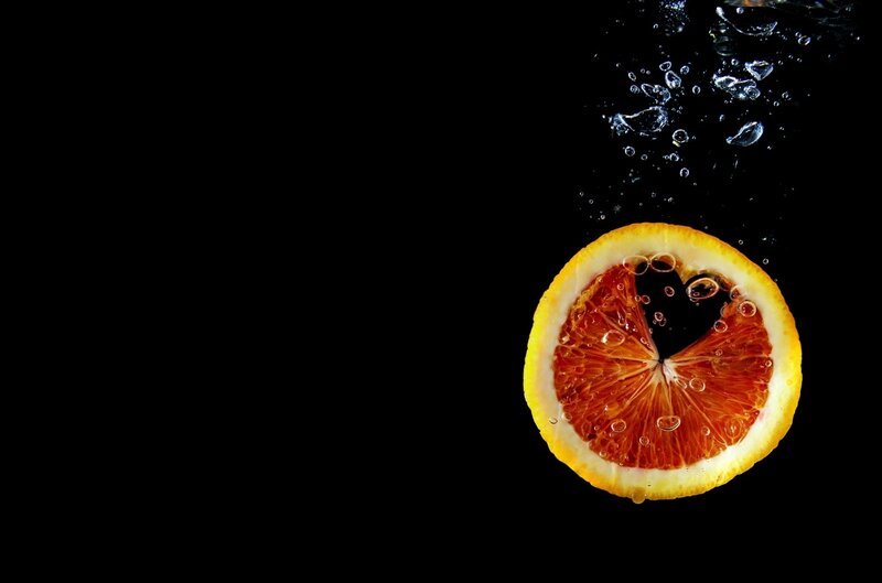 Sliced Orange in Water