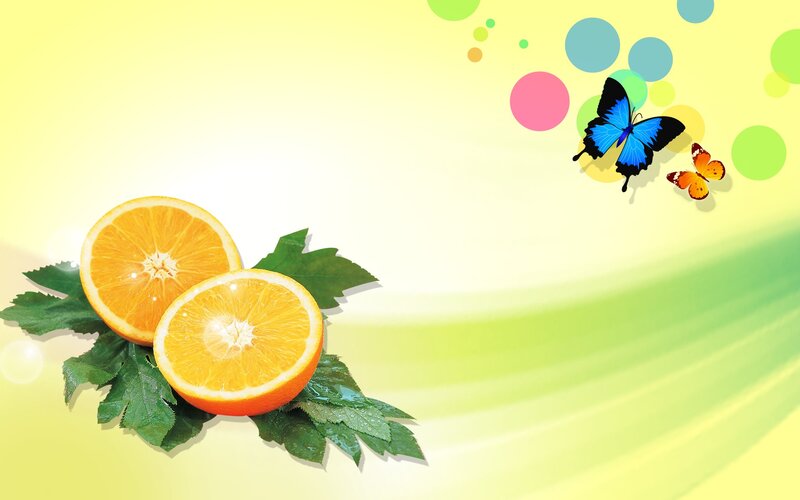 Sliced Oranges and Butterflies
