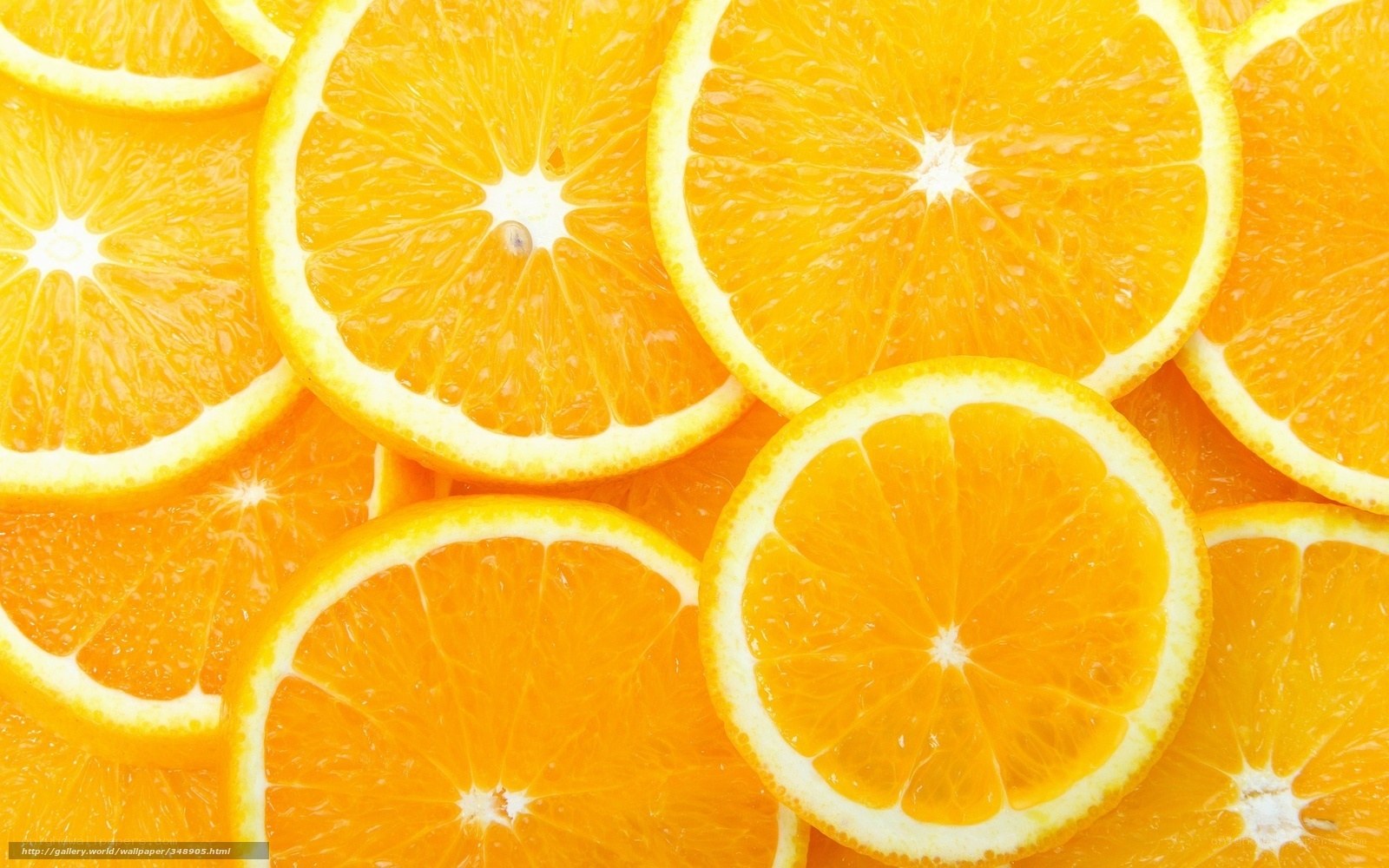 sliced oranges close-up