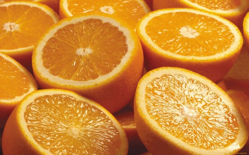 Sliced Oranges — Orange, Vibrant, Photograph