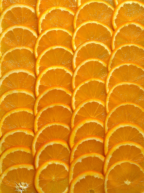 sliced oranges pattern