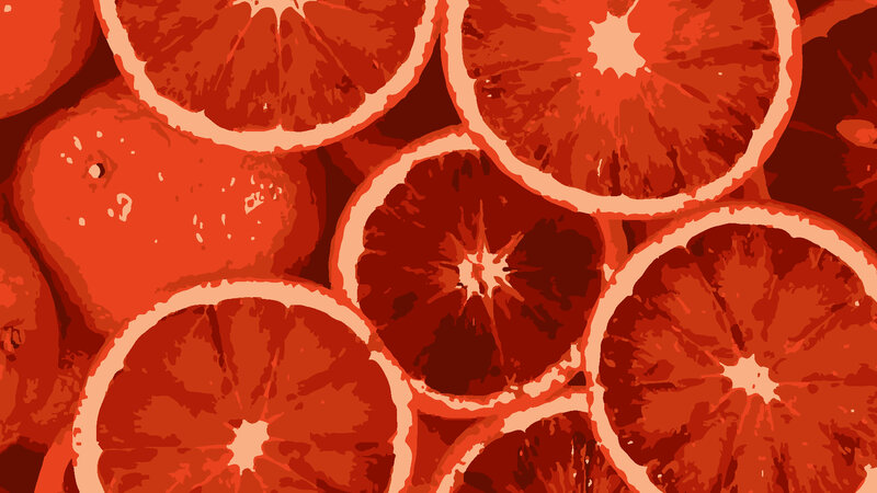Sliced Oranges — Red
