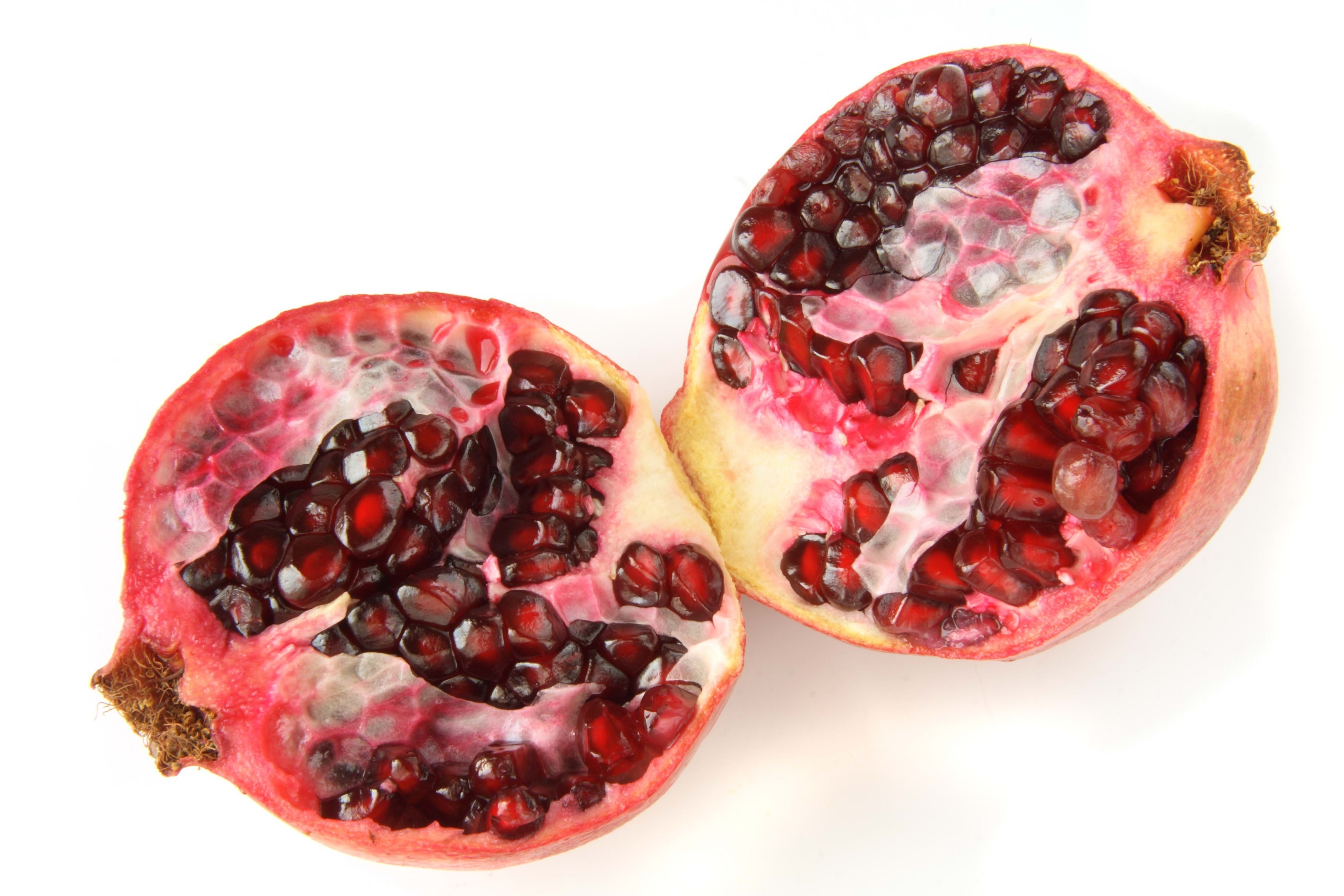 sliced pomegranate fruit