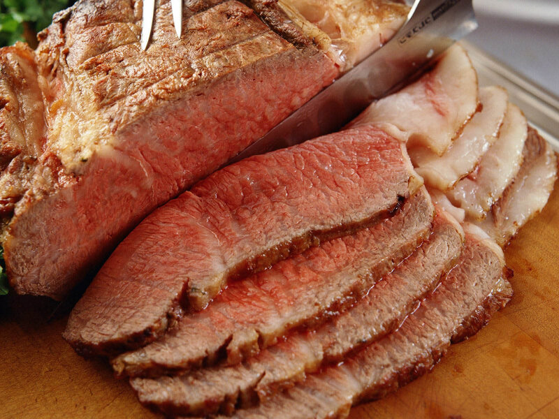 Sliced Roast Beef — Brown