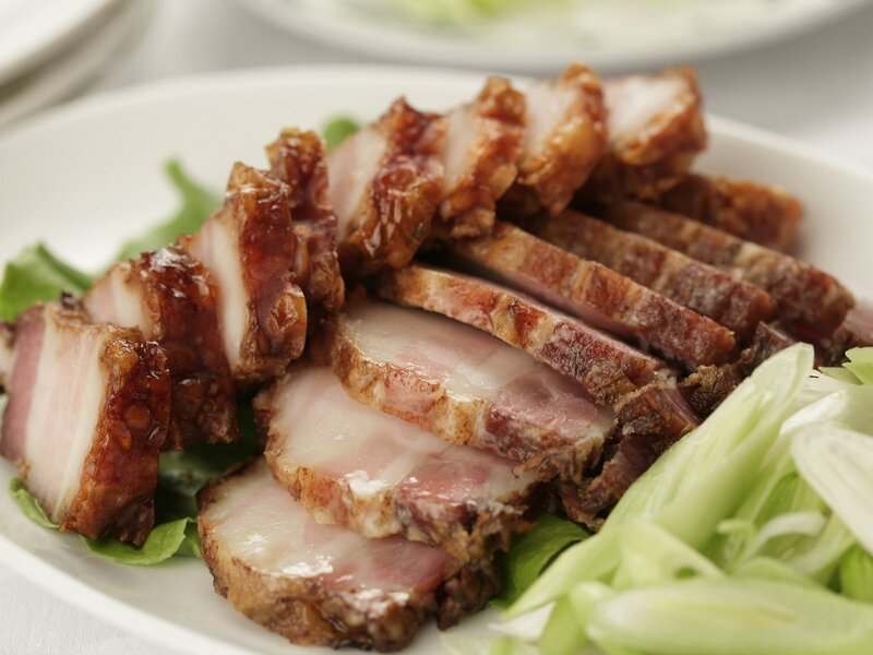 Sliced Roasted Pork Belly — White