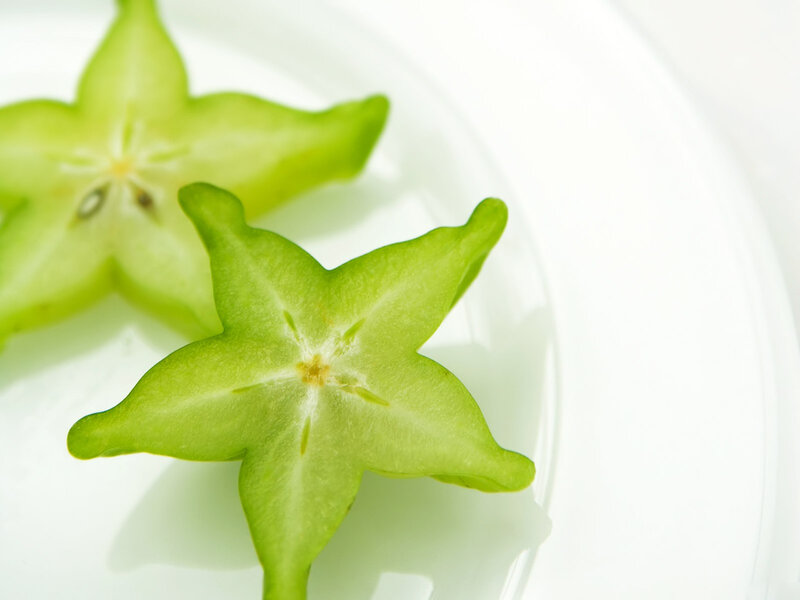 Sliced Star Fruit