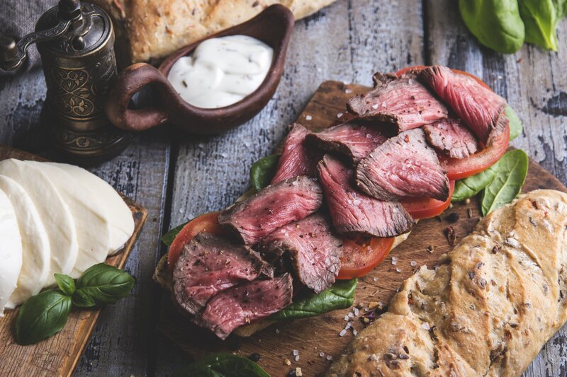 Sliced Steak Sandwich