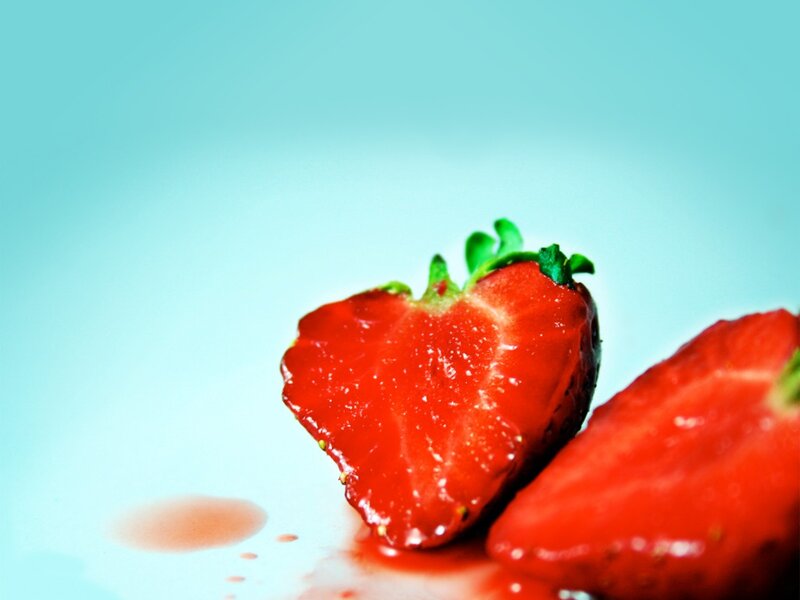 Sliced Strawberries