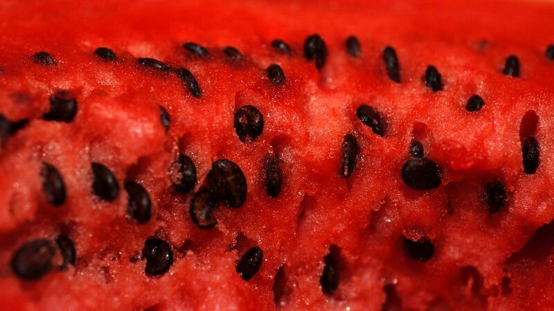 Sliced Watermelon Flesh — Red, Fresh