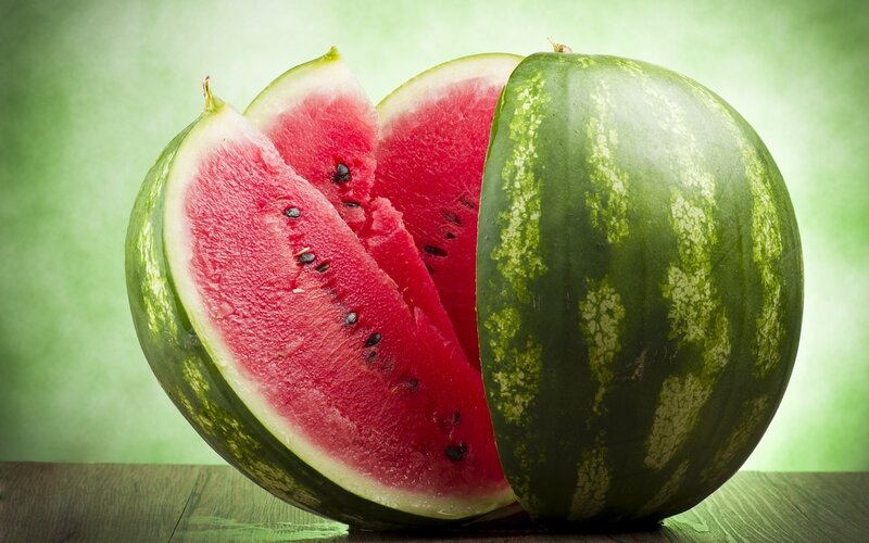 Sliced Watermelon — Red, Fresh