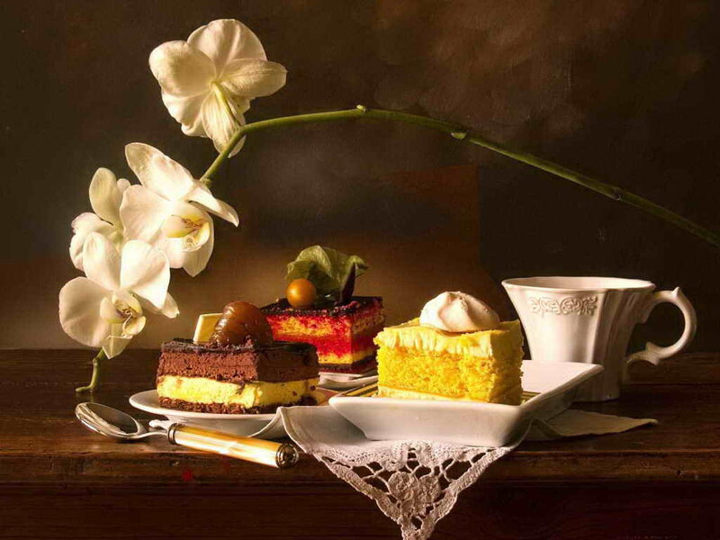 Slices of Cake on Table