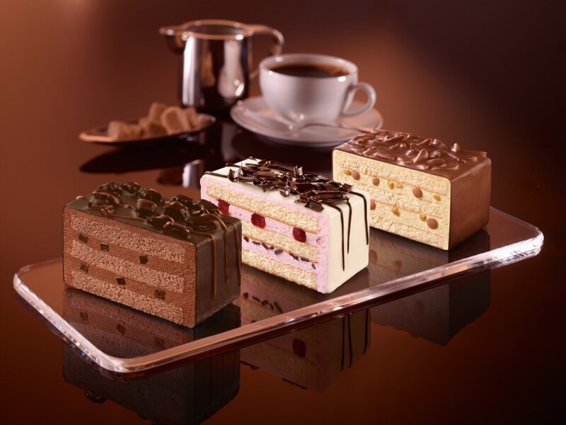 Slices of Cake on Tray
