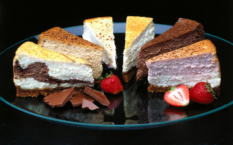 Slices of Cheesecake