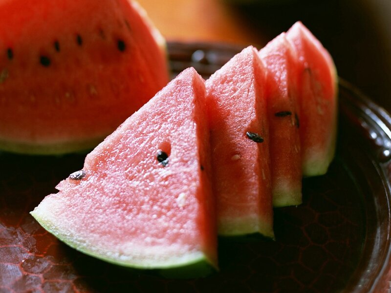 Slices of fresh watermelon