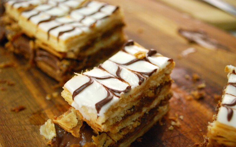 Slices of Layered Pastry