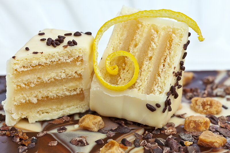 Slices of Lemon Cake