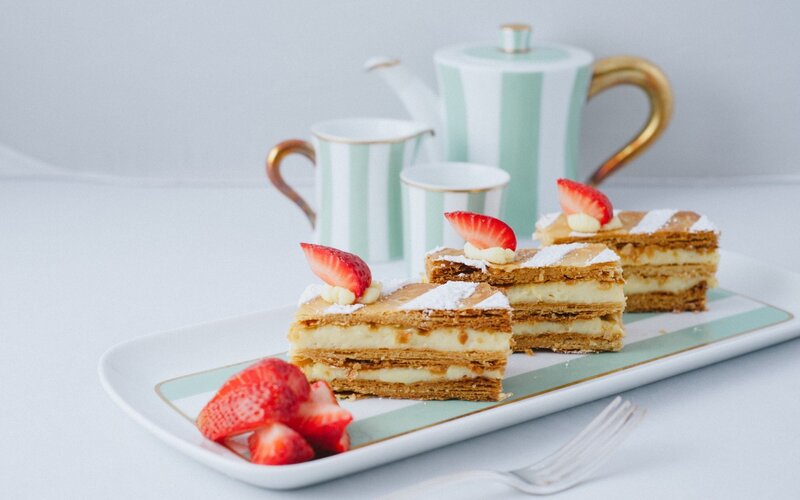 Slices of Mille-feuille — White