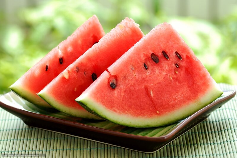 Slices of Watermelon — Red, Fresh