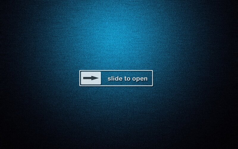slide to open screen