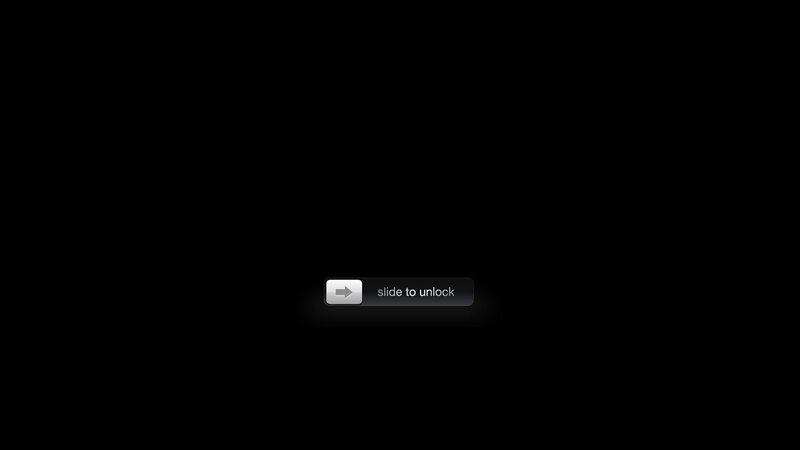 slide to unlock screen