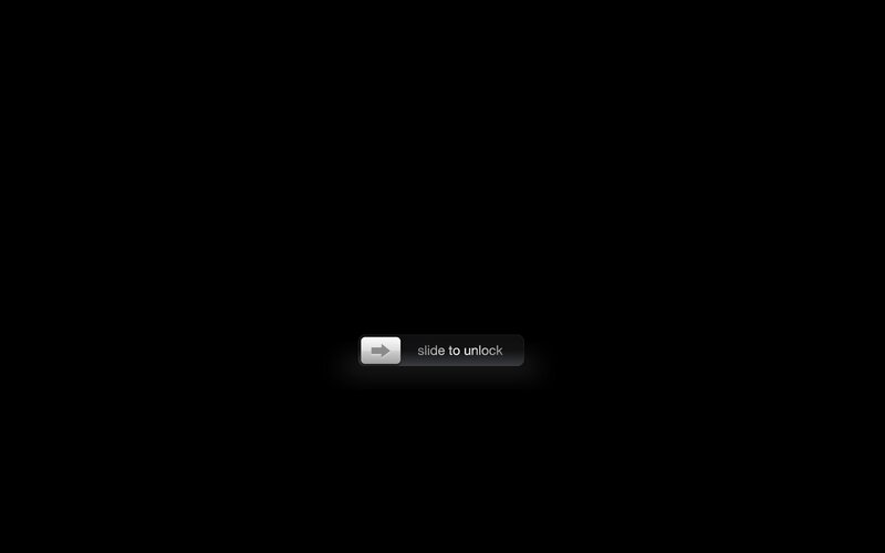 slide to unlock screen
