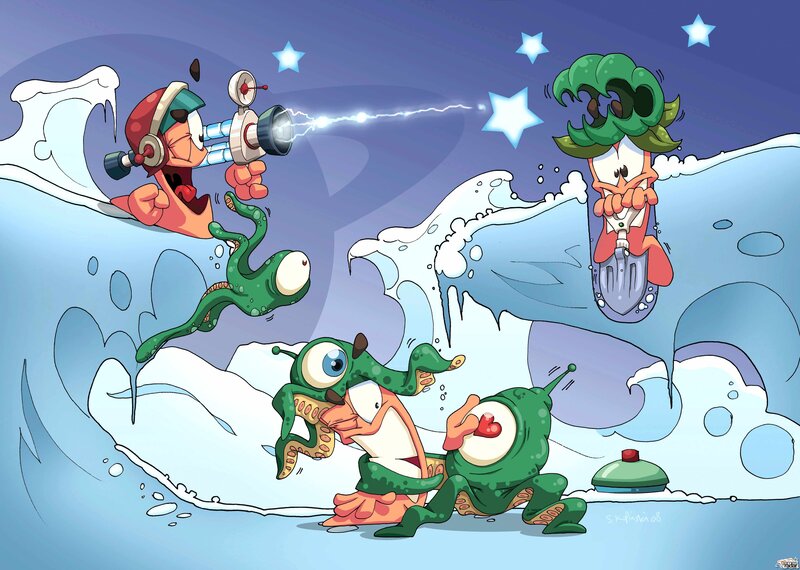 Slime Creatures in Water