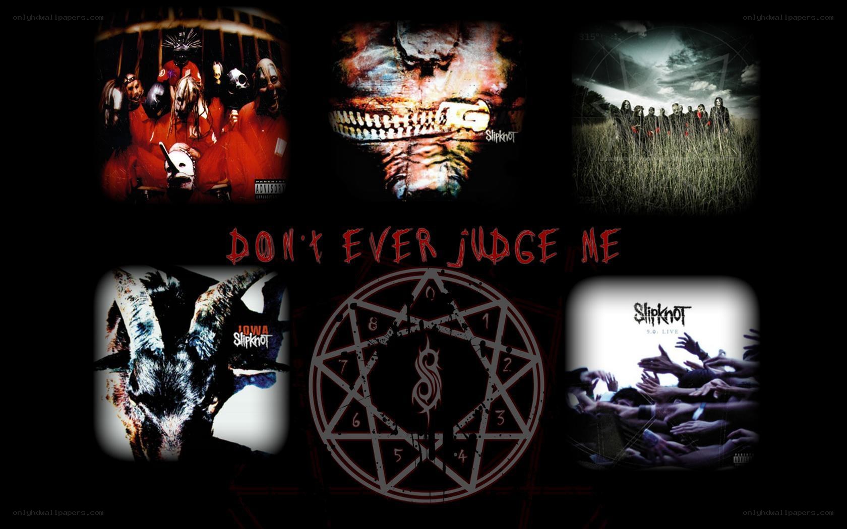 Slipknot album collage