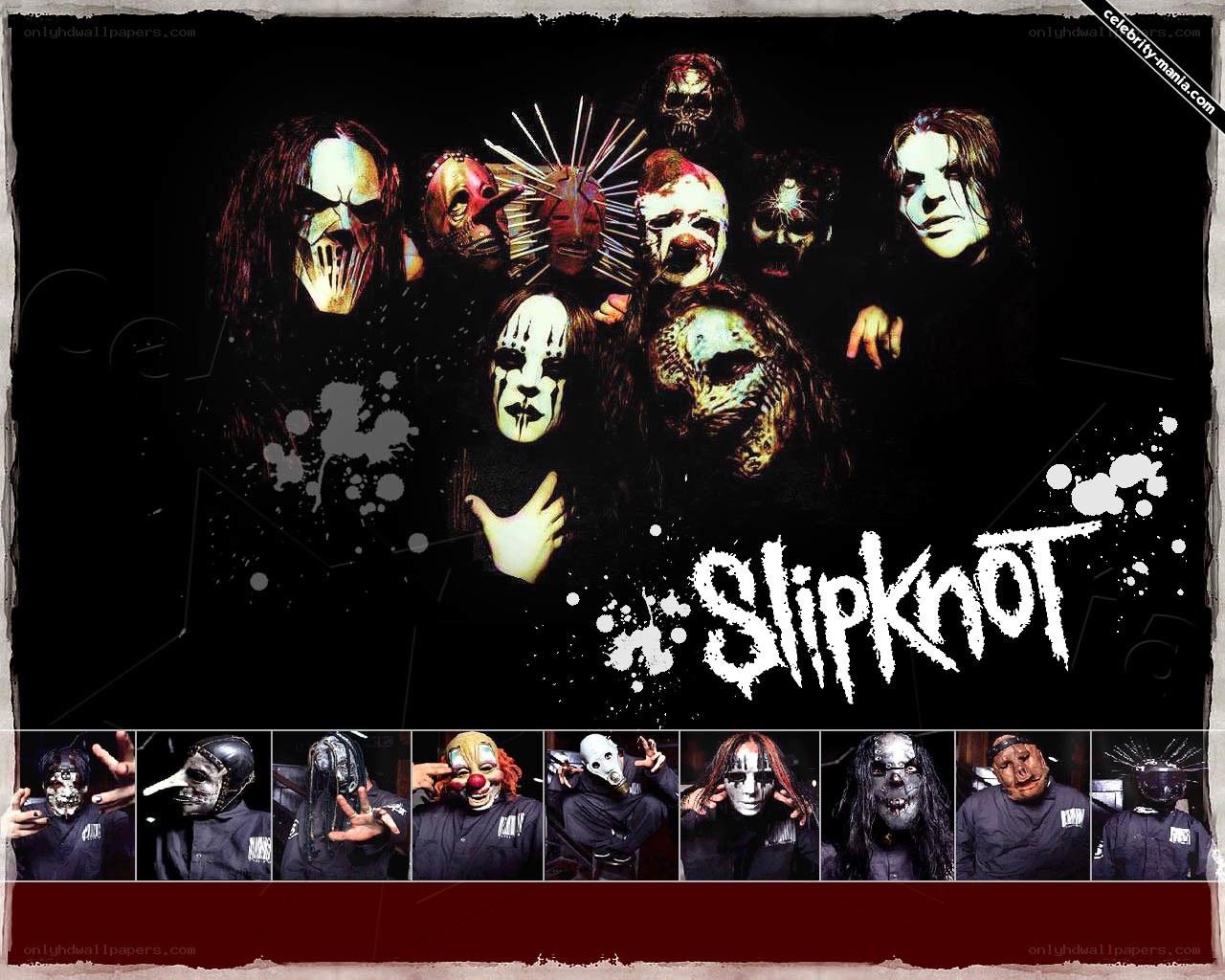 Slipknot band collage