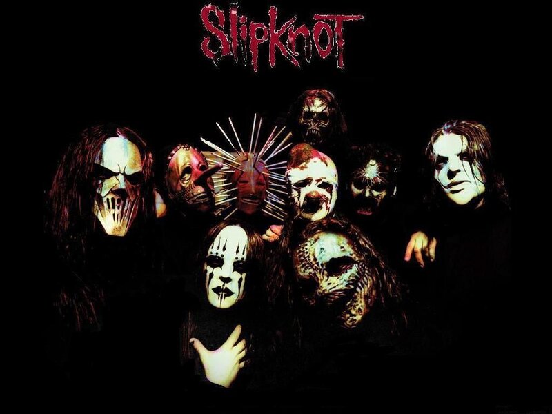 Slipknot band members in masks