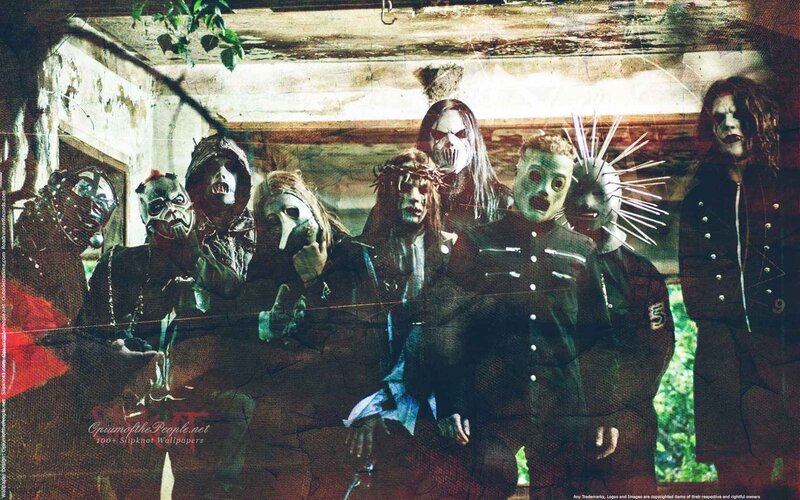 Slipknot band members in masks
