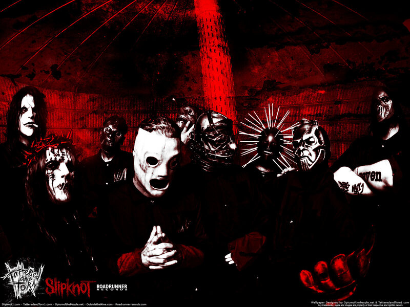Slipknot band members in masks