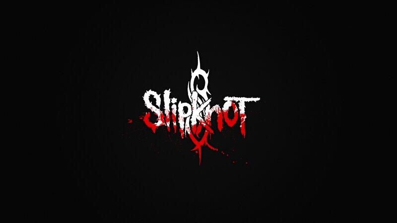 Slipknot Logo — Black, Dark, Digital Art, Blood Splatter