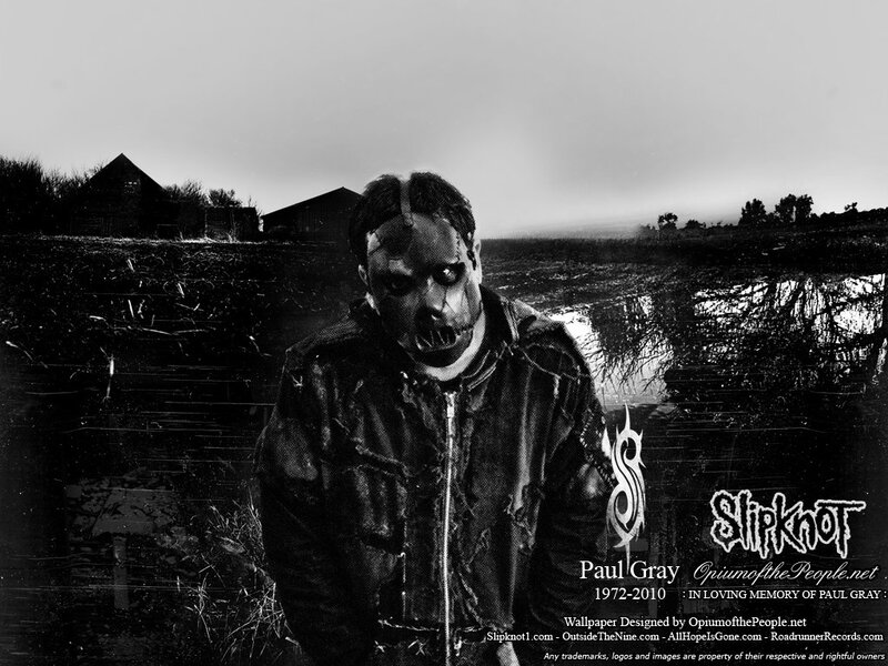 Slipknot member in mask