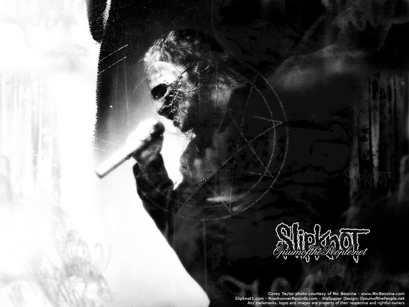 Slipknot performer with mask