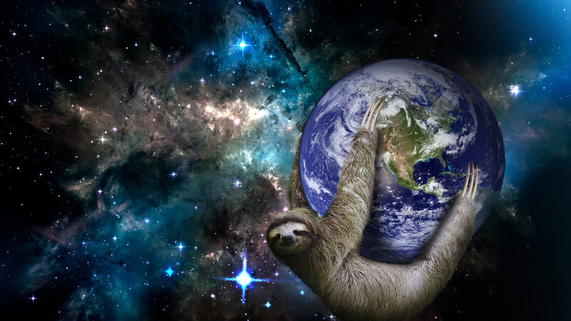 Sloth Holding Earth