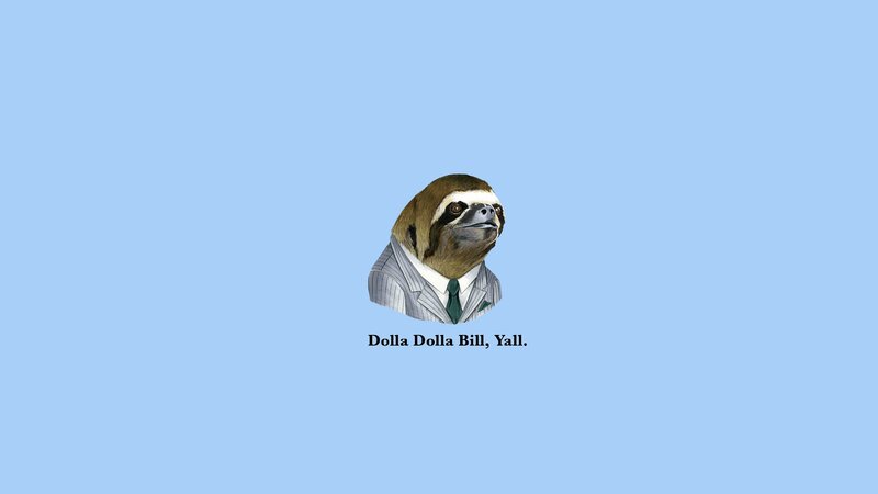 Sloth in a Suit — Blue, Neutral