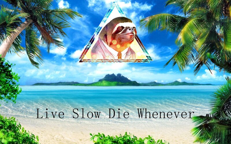 Sloth in a Suit — Blue, Serene