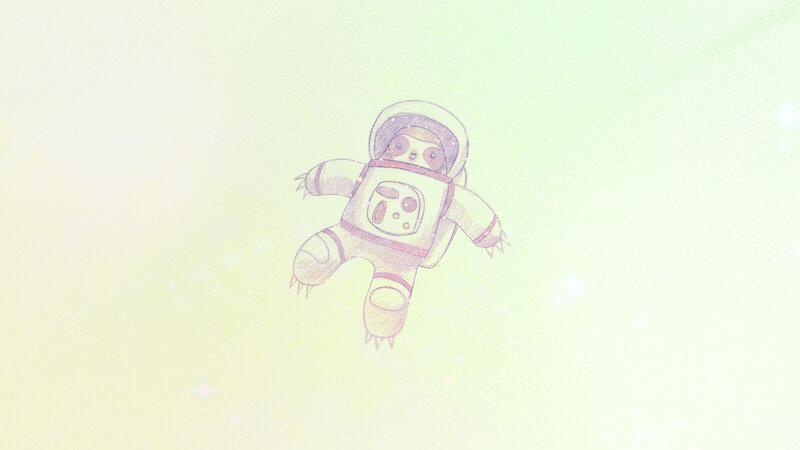 Sloth in Astronaut Suit — Yellow