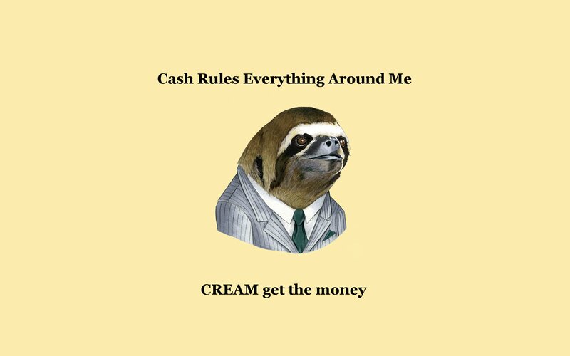 Sloth in Suit — Yellow, Humorous, Illustration