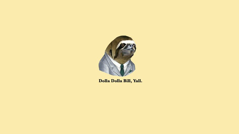 Sloth in Suit — Yellow