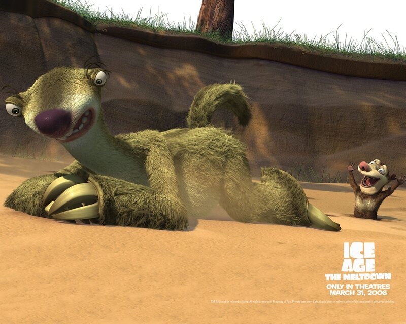 Sloths in Desert — Brown